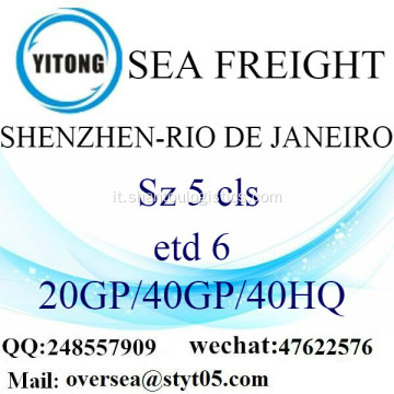 Shenzhen Port Sea Freight spedizione a Rio de Janeiro